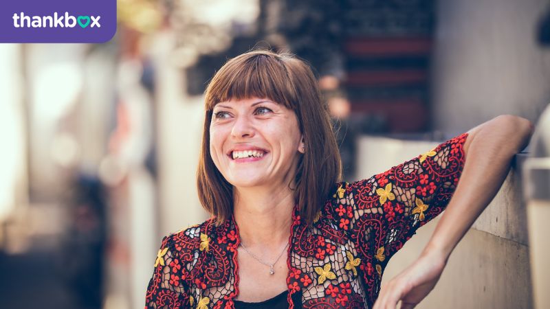 Portrait of European middle-aged woman 