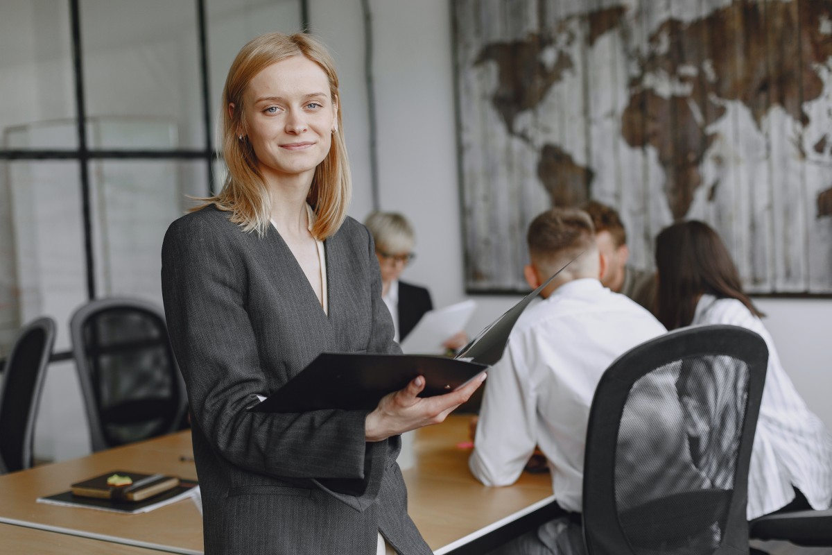Businesswoman in a meeting